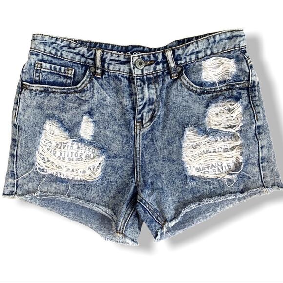 Buffalo David Bitton Distressed Cutoff Jean Shorts - Picture 1 of 5